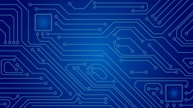 Blue circuit board pattern background image. Ultra High Definition. 4K clipart