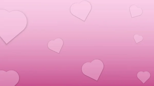 분홍색 모양의 종이베낀 발렌틴 — 스톡 벡터
