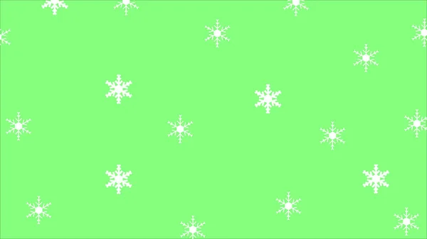 Abstrakte Grüne Hintergrund Schnee Fallen Muster — Stockvektor