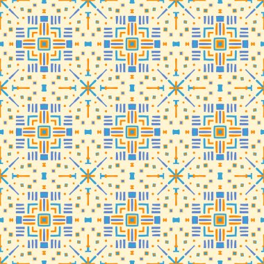Giysi, kumaş, arkaplan, duvar kağıdı, ambalaj, batik için modern soyut geometrik dikişsiz desen