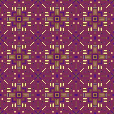 Giysi, kumaş, arkaplan, duvar kağıdı, ambalaj, batik için modern soyut geometrik dikişsiz desen