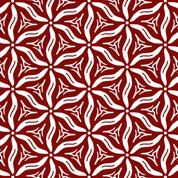 ファブリック ラップ バティックのための赤い現代的な抽象的なパターン — ストックベクタ