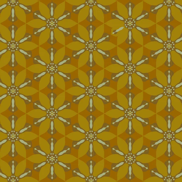 Sömlös Mandala Blomma Abstrakt Mönster För Kläder Tyg Bakgrund Tapeter — Stock vektor