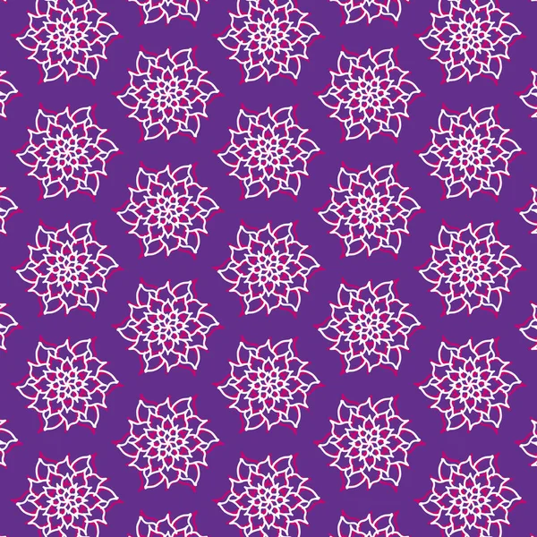Patrón Abstracto Moderno Flores Púrpura Para Ropa Tela Fondo Papel — Vector de stock