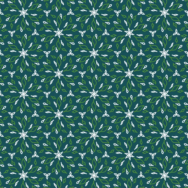 Modern Abstract Pattern Green Petal Shapes Clothing Fabric Background Wallpaper — Stock Vector
