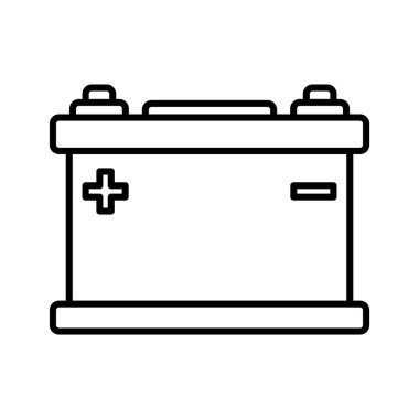 araba aküsü çizimi beyaz arkaplan karalaması