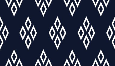 ethnic pattern ikat traditional geometric shapes vector