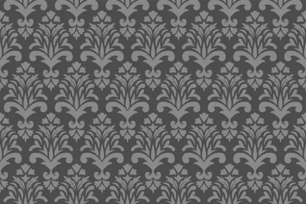 kesintisiz gri damask deseni