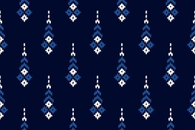 Etnik faks geometrik kusursuz desen. halı, giysi, kumaş tasarımı