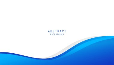 Mavi eğri elementli soyut arkaplan