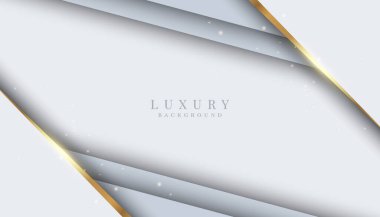 Parlak altın ve gümüş çizgileri olan zarif ve soyut bir arka plan.