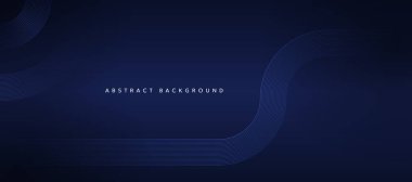 Premium çizgi desenli koyu mavi soyut arkaplan