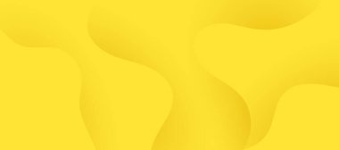 Dinamik 3D modern soyut sarı arkaplan, minimal kağıt arkaplan.