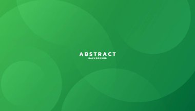 Çember elementleriyle yeşil eğimli arkaplan