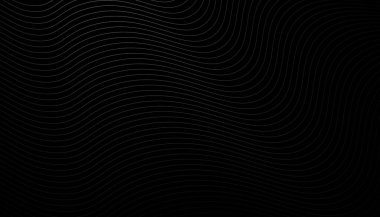 Siyah arka planda beyaz çizgi deseni. soyut arkaplan