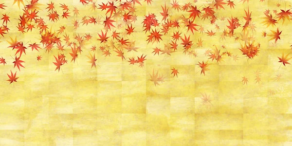 Herbst Blätter Ahorn Baum Herbst Hintergrund — Stockvektor