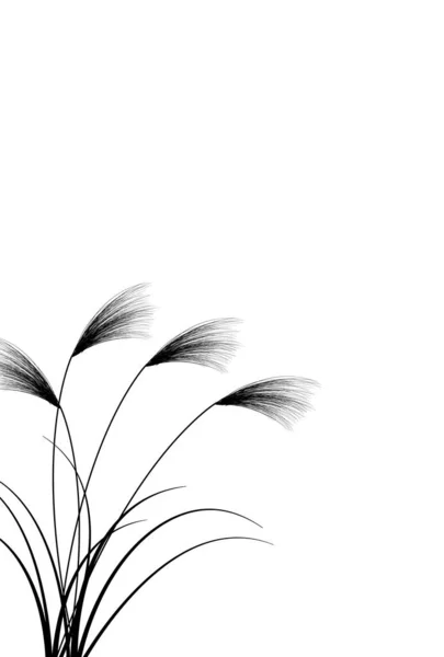 Silver Gräs Höst Femton Nätter Bakgrund — Stock vektor