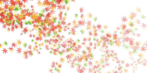 Herbst Blätter Ahorn Baum Herbst Hintergrund — Stockvektor