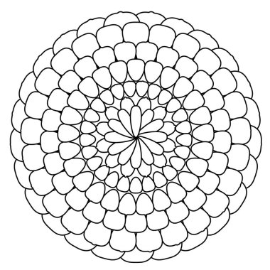 Kasımpatı Deseni Japon Deseni Simgesi