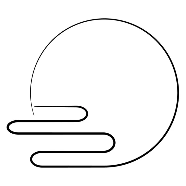 Japanisches Muster Kreis Muster Symbol — Stockvektor