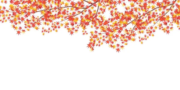 Осіннє Листя Клен Дерево Осінній Фон — стоковий вектор