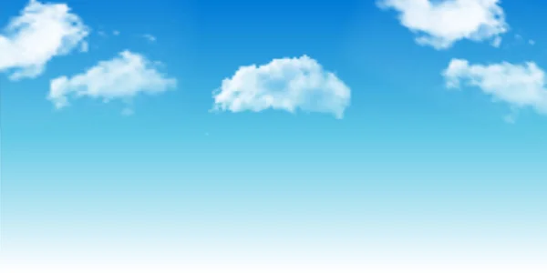 Blue Sky Cloud Landscape Background — Stock Vector