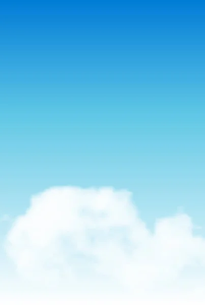Cielo Blu Nube Paesaggio Sfondo — Vettoriale Stock