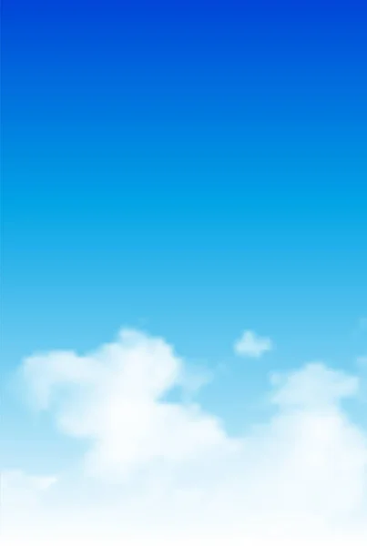 Céu Azul Nuvem Paisagem Fundo —  Vetores de Stock
