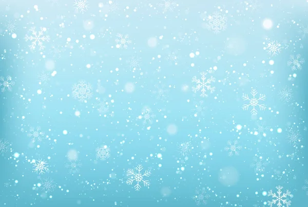 圣诞雪景冬季背景 — 图库矢量图片
