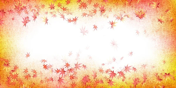 Hösten Löv Japanska Mönster Bakgrund — Stock vektor