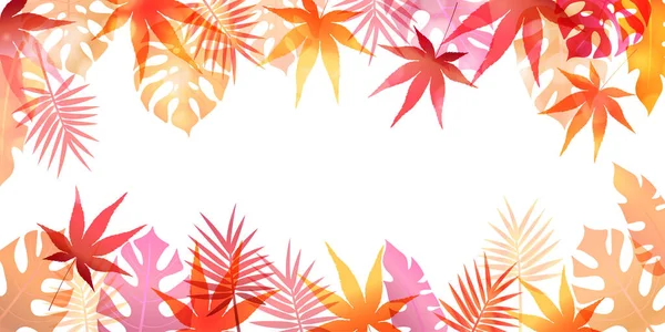 秋の紅葉日本の文様背景 — ストックベクタ