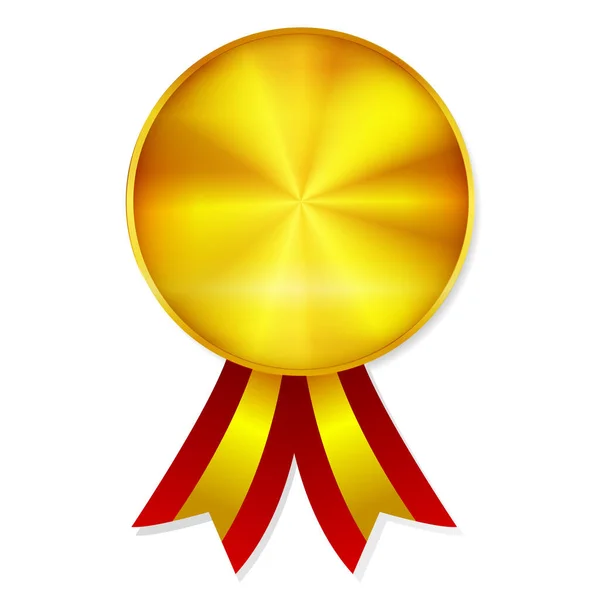 Medalj Band Cirkel Guld Ikon — Stock vektor