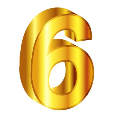 Sayısal Altın 3D Işık Simgesi