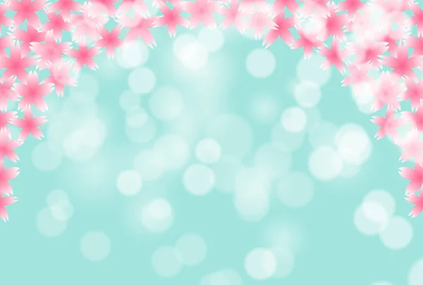 桜の春の花の背景 — ストックベクタ