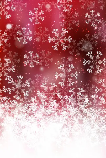 Vánoční Sníh Zimní Krajina Pozadí — Stockový vektor