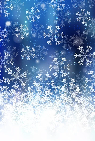 Vánoční Sníh Zimní Krajina Pozadí — Stockový vektor