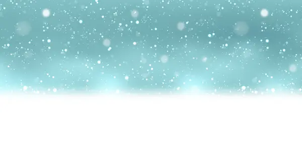 Christmas Snow Winter Landscape Background — Stock Vector