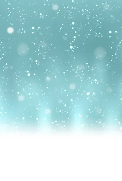 Kerstmis Sneeuw Winter Landschap Achtergrond — Stockvector