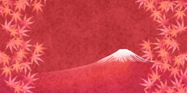 Fuji Güz Akçaağaç Rengi Arkaplanı