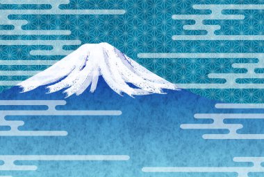 Fuji Japonya Yeni Yıl Kartı