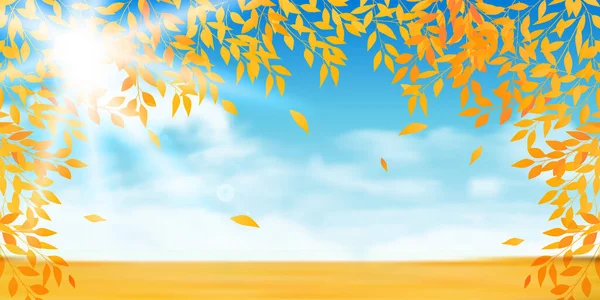Осенние Листья Листья Осенний Фон — стоковый вектор