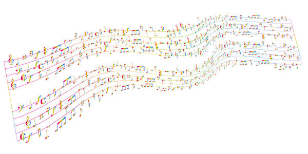 Autumn Leaves Music Notes Autumn Background