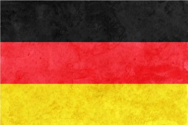 Alman Bayrağı Japon Kağıdı Suluboya