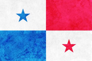 Panama bayrağı Japon kağıt suluboya