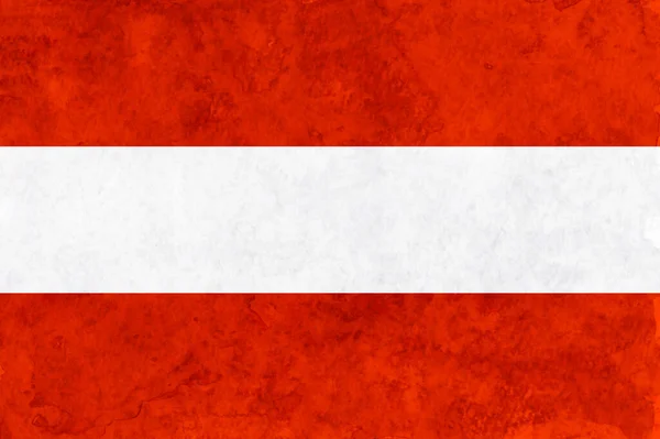 Österreich Flagge Japanisches Papieraquarell — Stockvektor