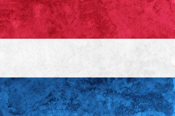 Flaga Holandia Japoński Papier Akwarela — Wektor stockowy
