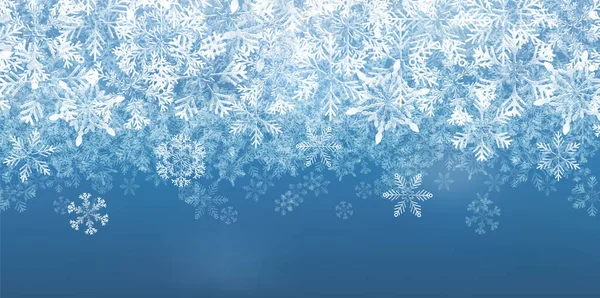 Navidad Nieve Paisaje Invierno Fondo — Vector de stock
