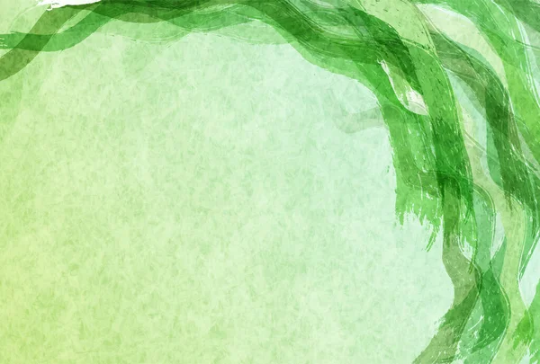 Japon Kağıdı Taze Yeşil Yaz Arkaplanı — Stok Vektör
