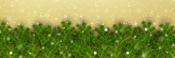 Weihnachten Tanne Baum Schnee Hintergrund — Stockvektor