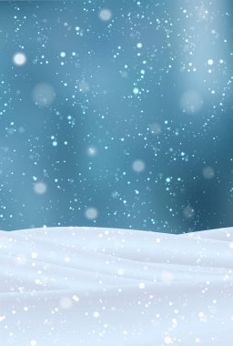 Noel Kar Manzarası Kış Arkaplanı